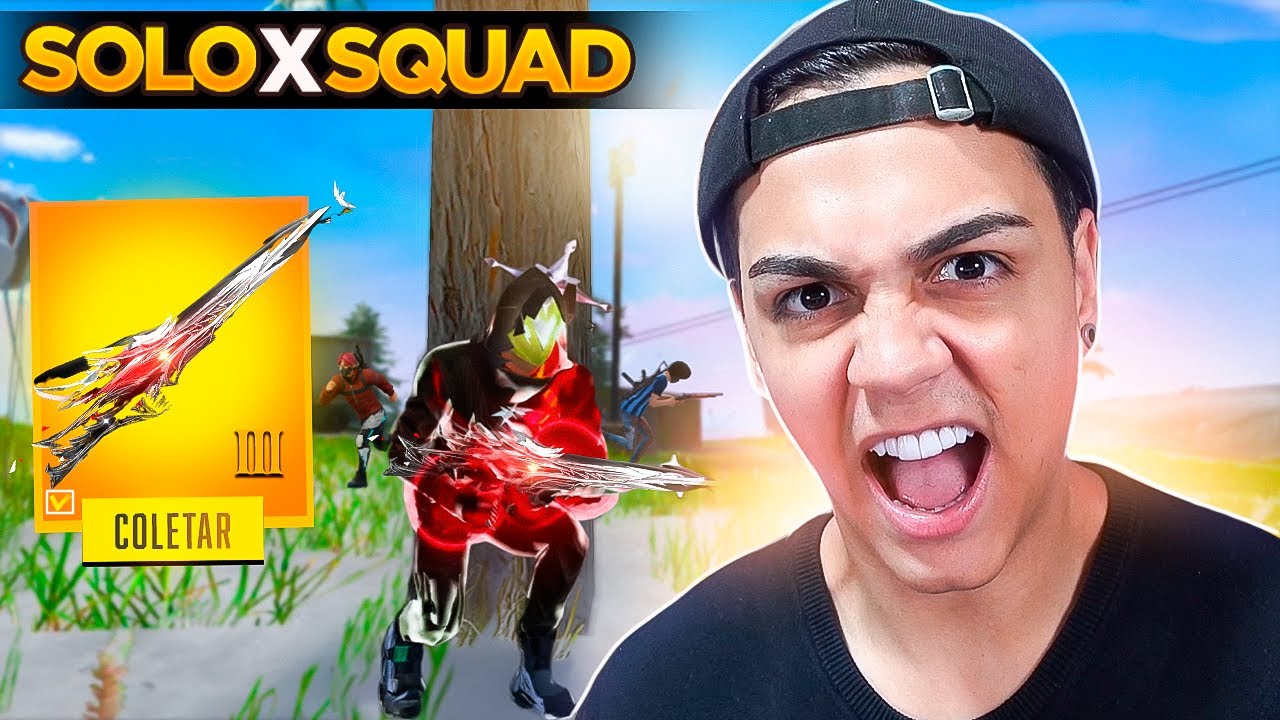 APELA&Ccedil;&Atilde;O TOTAL COM A NOVA RAMB&Atilde;O M&Iacute;STICA N&Iacute;VEL 3 SOLO VS SQUAD NA RANQUEADA!! FREE FIRE MOBILE