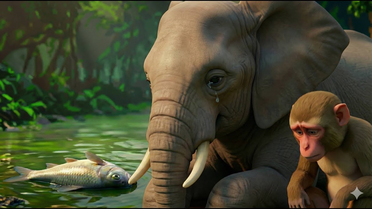 Sad Elephant Story 🐘 Toxic River Rescue (3D)