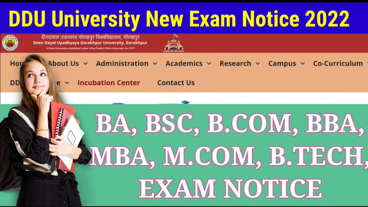 Ddu University new Notice 2022 | BA,BSC,B.Com,MBA Exam News | DDU University Revised Exam Date 2021|