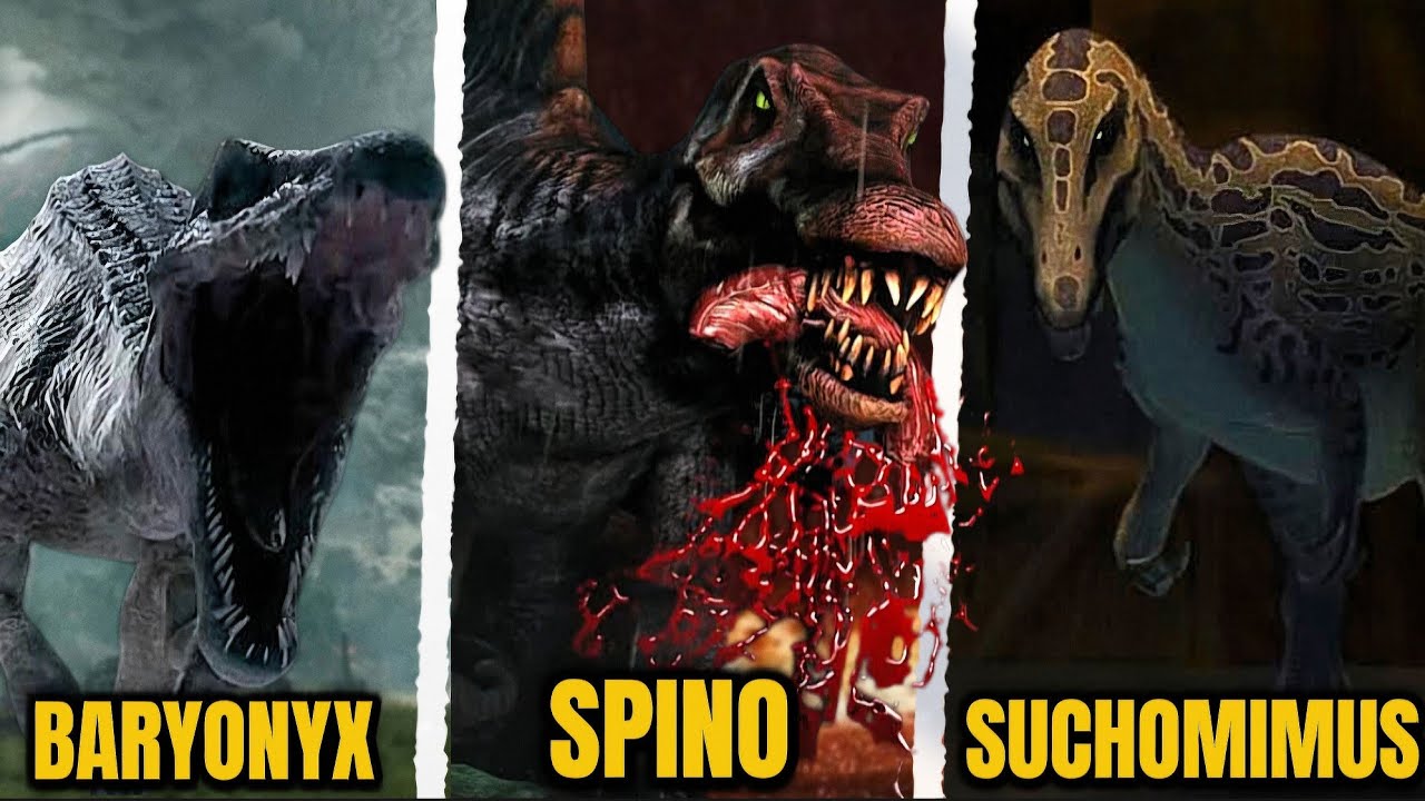 All 4 Spinosaurs in Jurassic Park | The Entire Lore Explained 