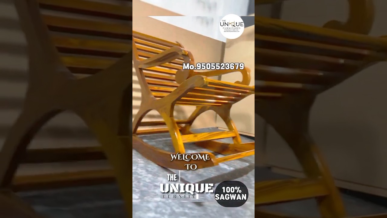 For wood lover we take an come wood rocking chair #handcraftedwood #woodlovers #viral #viralvideo