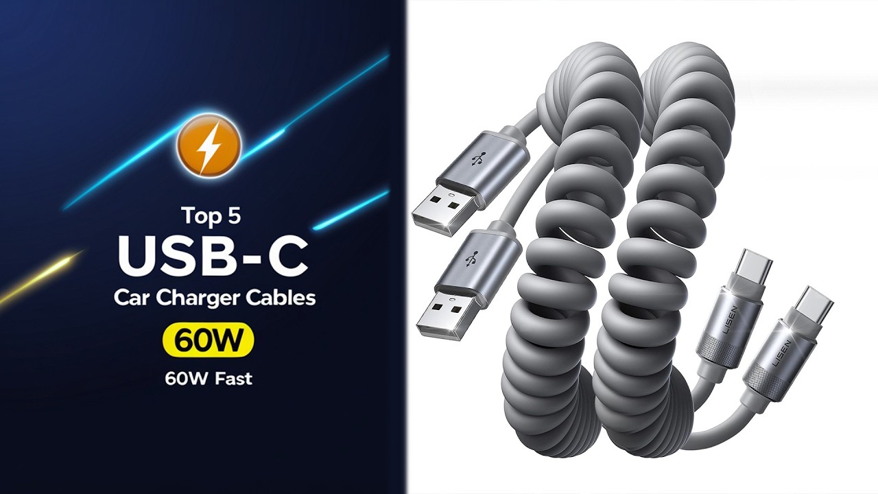 Топ-5 лучших автомобильных USB-C кабелей для зарядки 2026 | Витые USB-C кабели с быстрой зарядкой