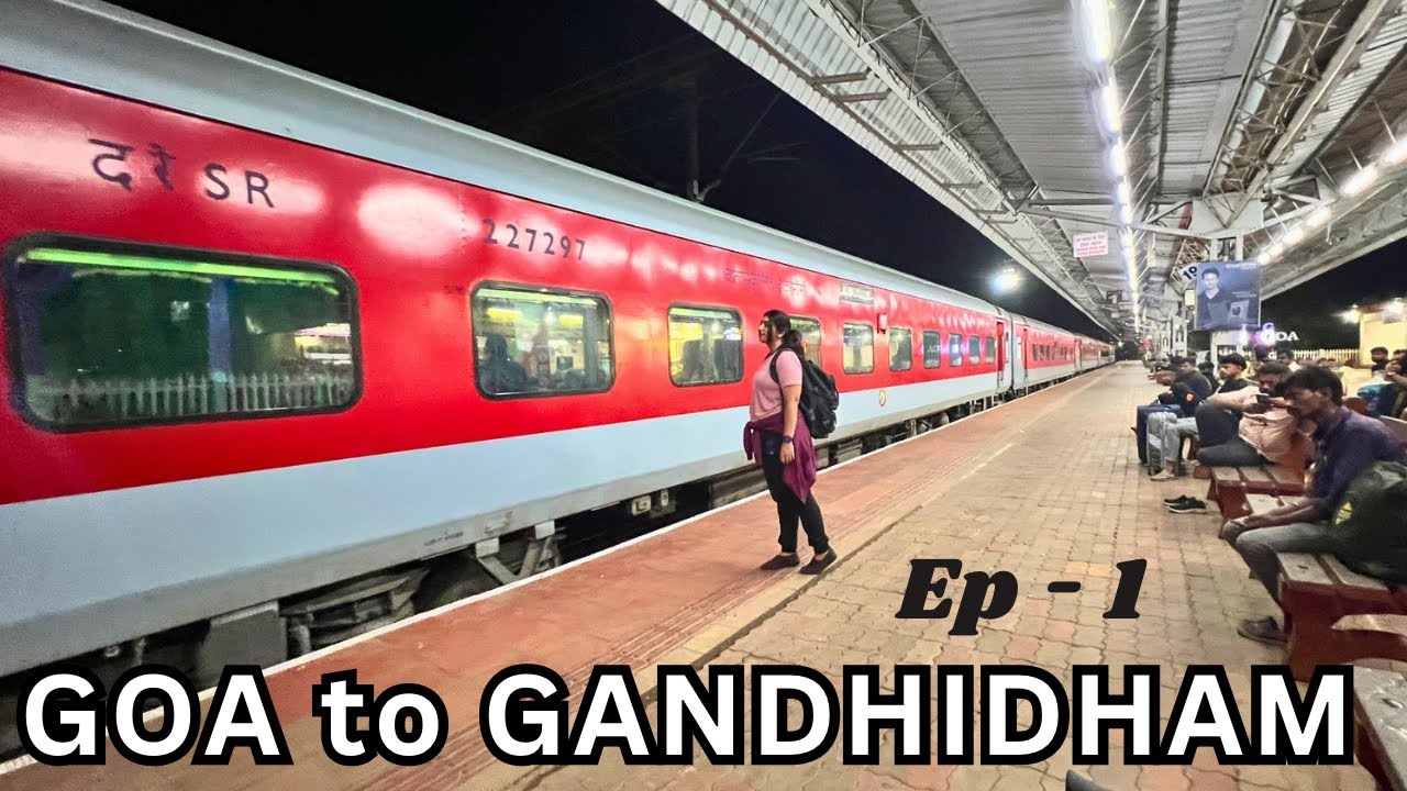Goa To Gandhidham, Gujarat Ep-1 | Retiring Room tour at Railway’s Station | Salma Banu