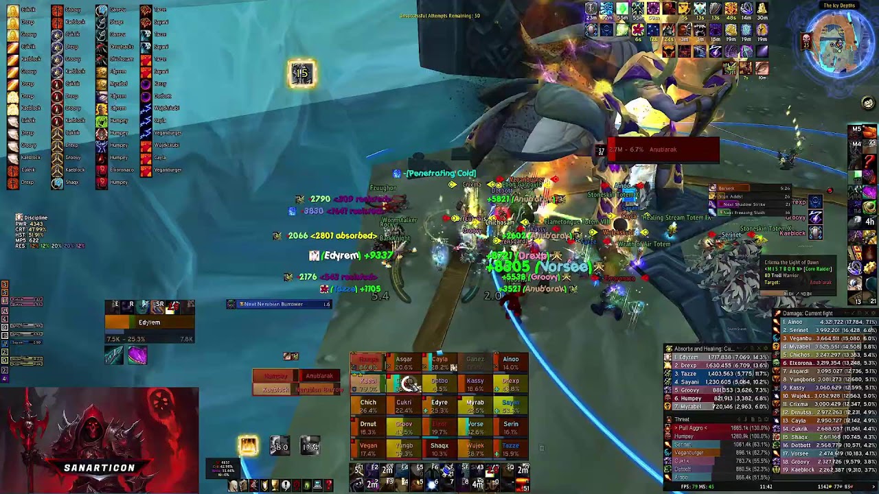 M I S T B O R N - ICC 25 HC - RS 25 HC - TOGC 25 - Disco Priest - 0% Buff - Warmane - Lordaeron
