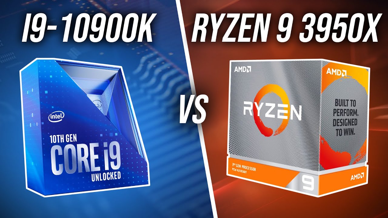 Intel i9-10900K vs AMD Ryzen 9 3950X CPU Comparison