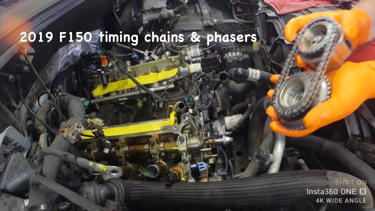 2019 Ford F150 5.0l v8.  Timing chains and phasers replacement