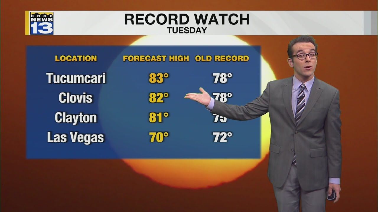 Warmer than normal with breezier conditions