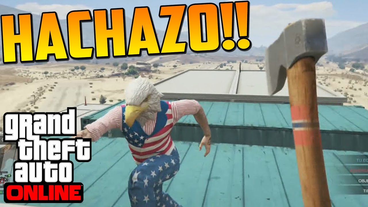 HACHAZO EN TU CARA!!! - Gameplay GTA 5 Online Funny Moments PS4