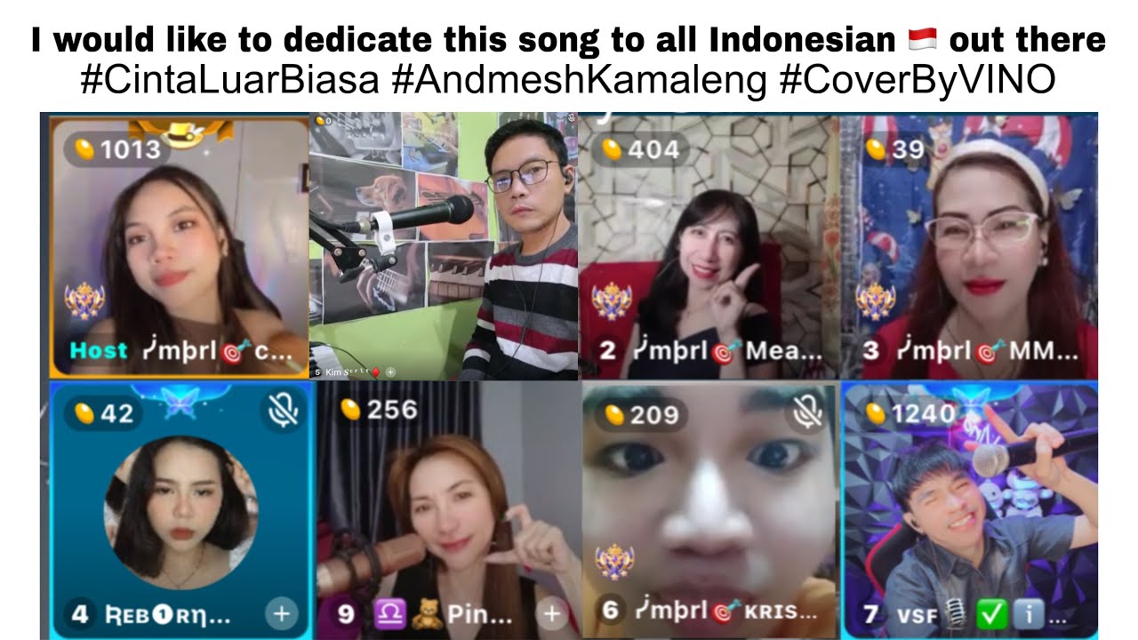 I would like to dedicate this song to all Indonesian 🇮🇩 out there…#CintaLuarBiasa #AndmeshKamaleng