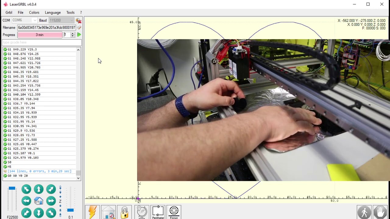 Cutting Acrylic With the diode laser