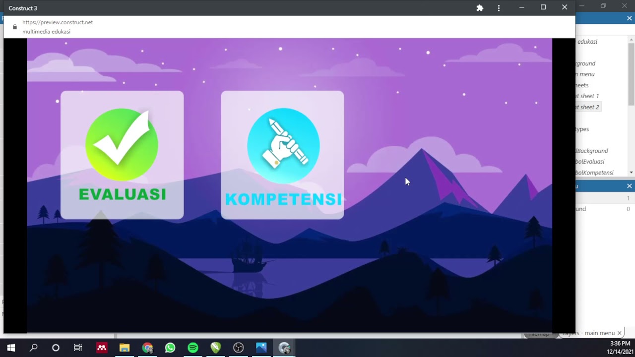 construct 3 tombol part 2