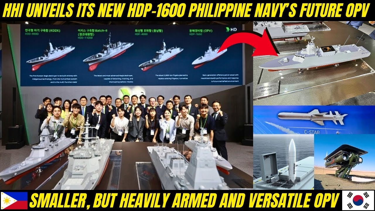 HHI unveils its new HDP-1600 PN's Future OPV: Smaller, Heavily Armed and Versatile OPV