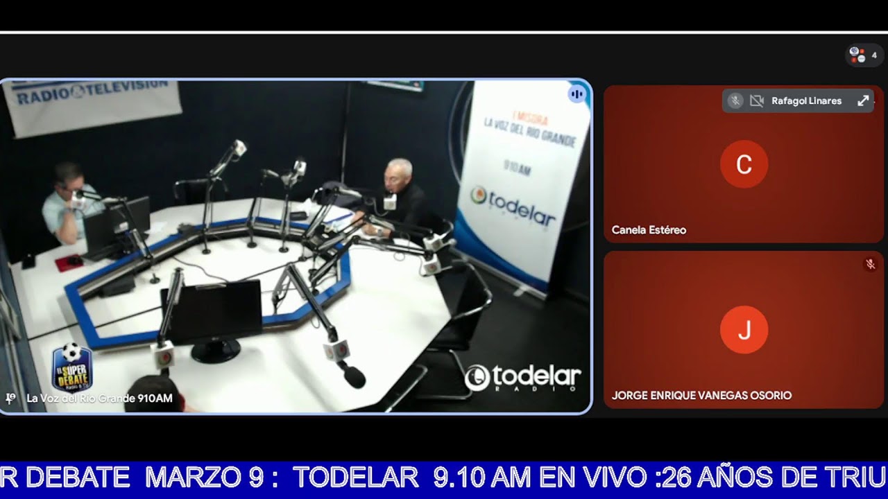 EL SÚPER DEBATE  MARZO 9 :  TODELAR  9.10 AM EN VIVO :26 AÑOS DE TRIUNFOS :