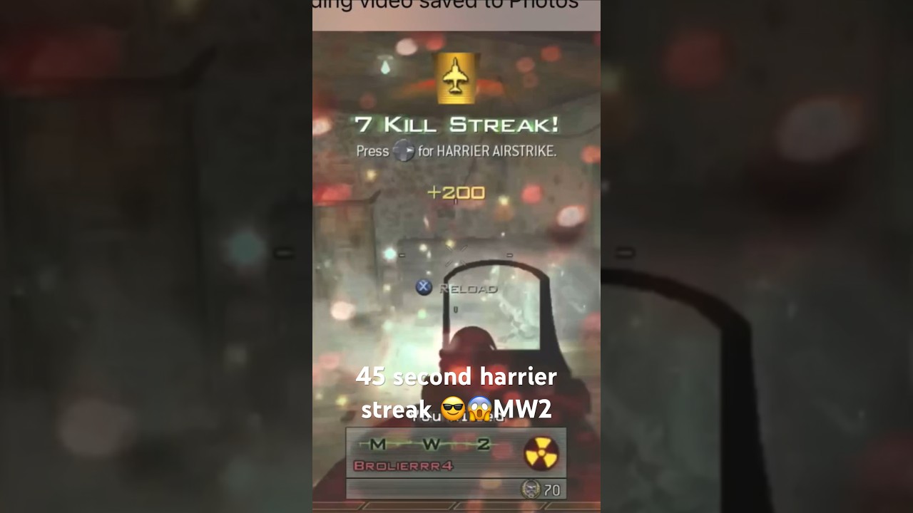 45 second harrier streak MW2 UMP45 f.t faze Pamaj