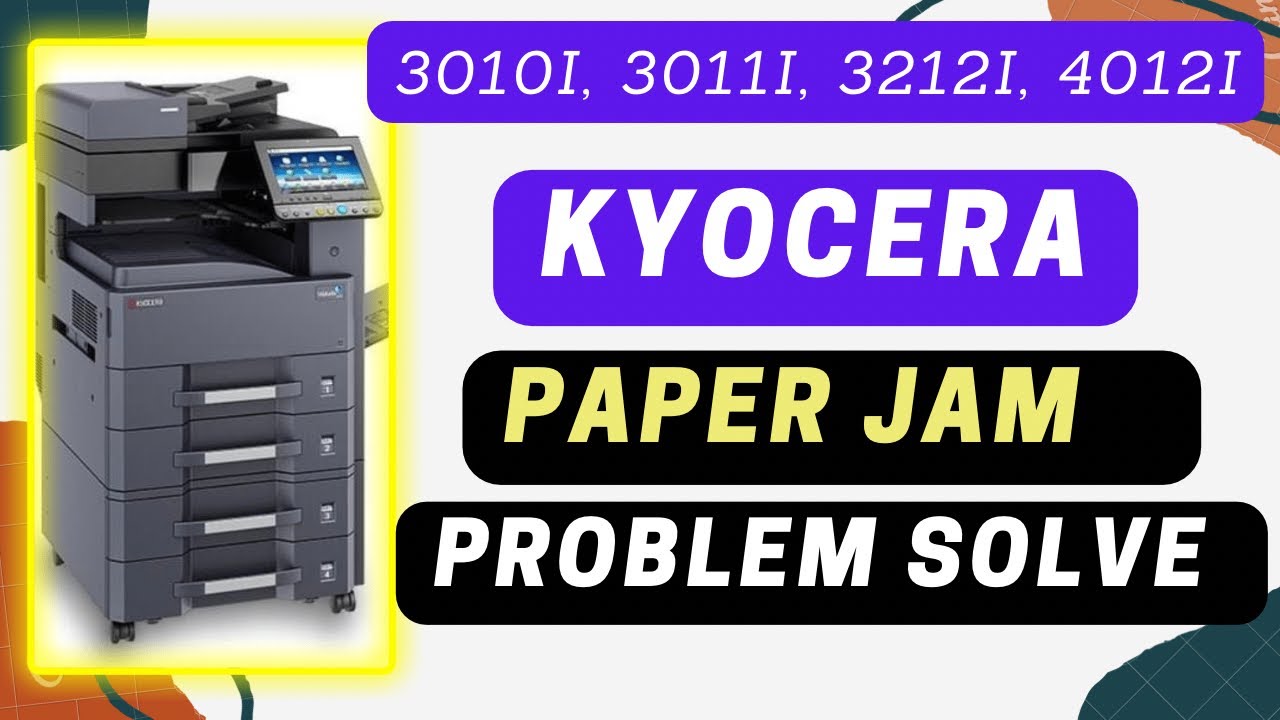 Kyocera замятие бумаги 3010i, 3011i, 3212i, 4012i, фиксация и очистка термоэлемента