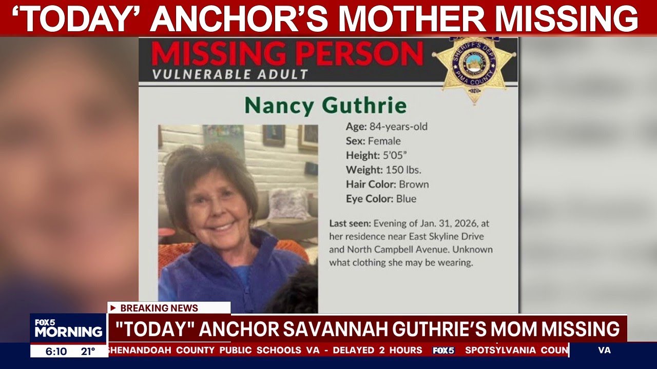 ‘Today’ anchor’s mother missing | FOX 5 AT 6AM