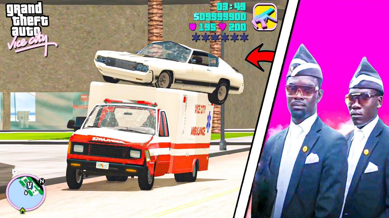 COFFIN MEME + BEAMNG + GTA VICE CITY = ...                | ASTRONOMIA SONG | BeamNG Drive MEMES #75