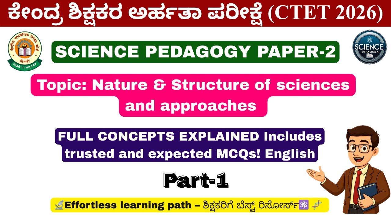 📘 Science Pedagogy Part-1 🔍 Unlock Nature & Structure of Science | 📝 Paper 2 Notes & Trusted MCQs🔥
