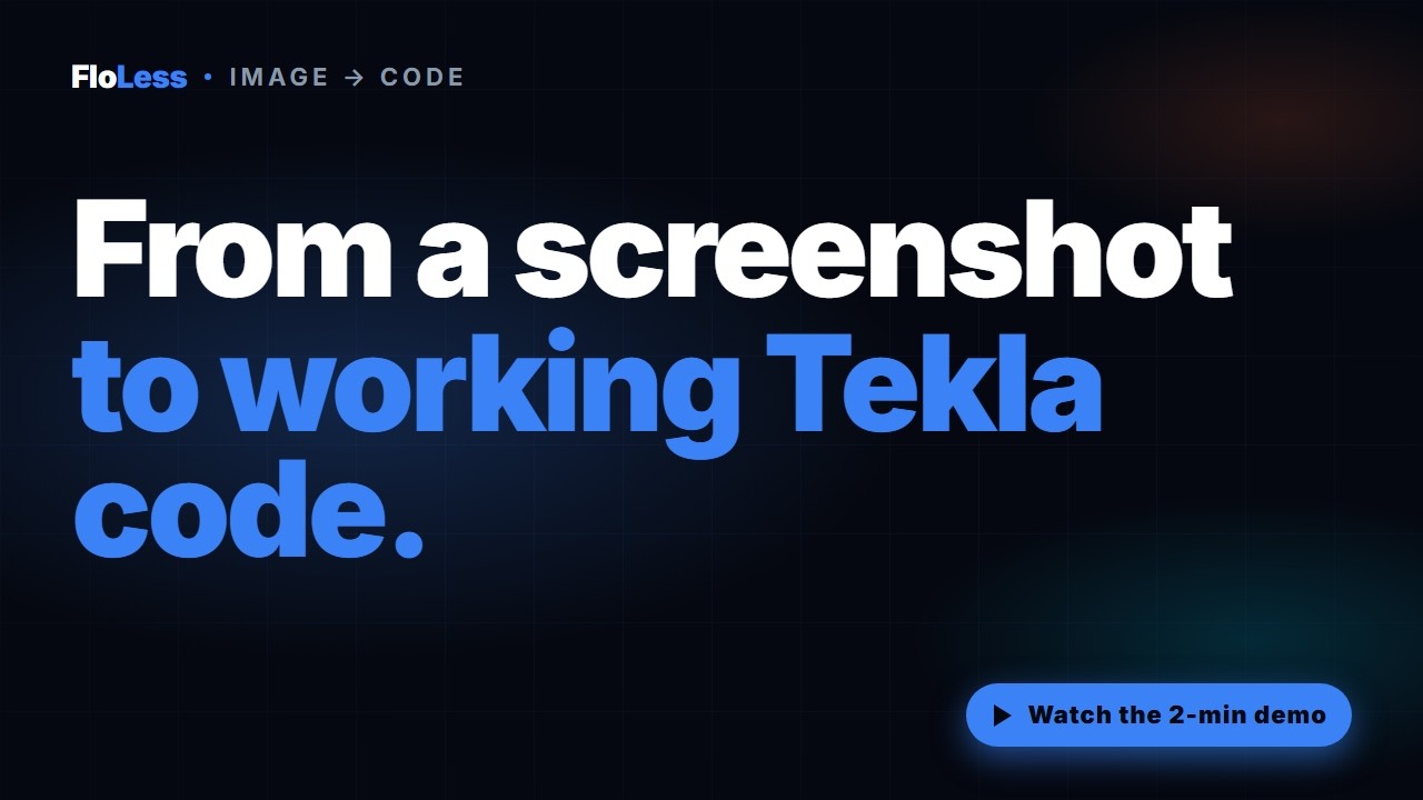 From a Tekla Dialog Screenshot to Working API Code