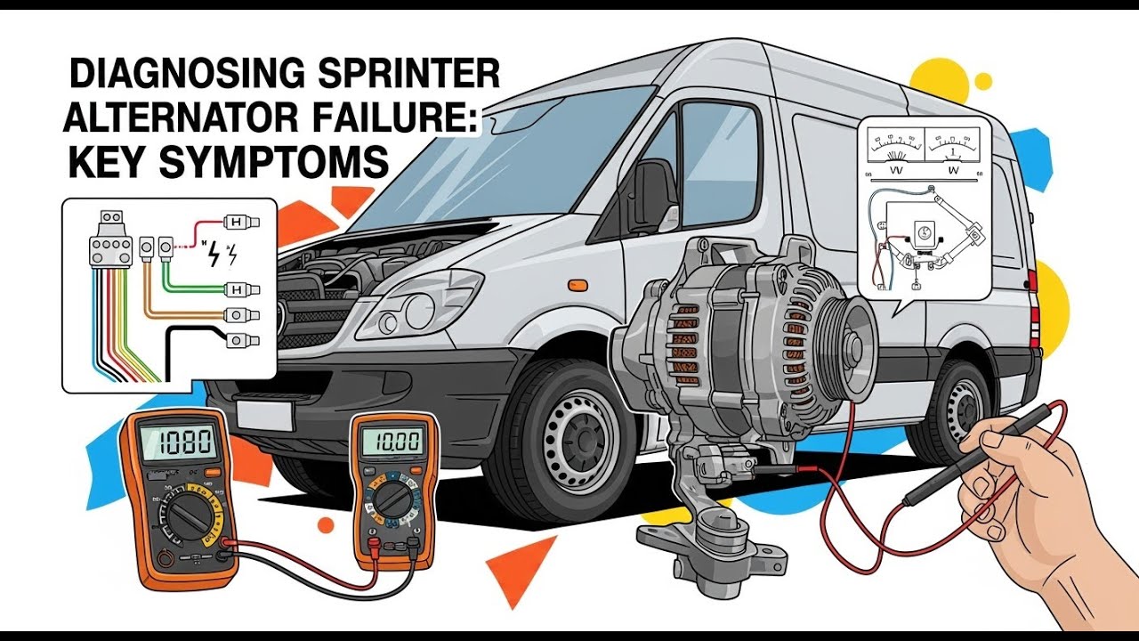 Снятие и диагностика генератора Mercedes Sprinter — Whine