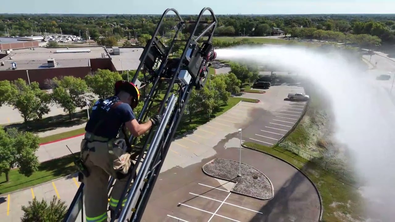 Omaha Fire Department Aerial Master Streams