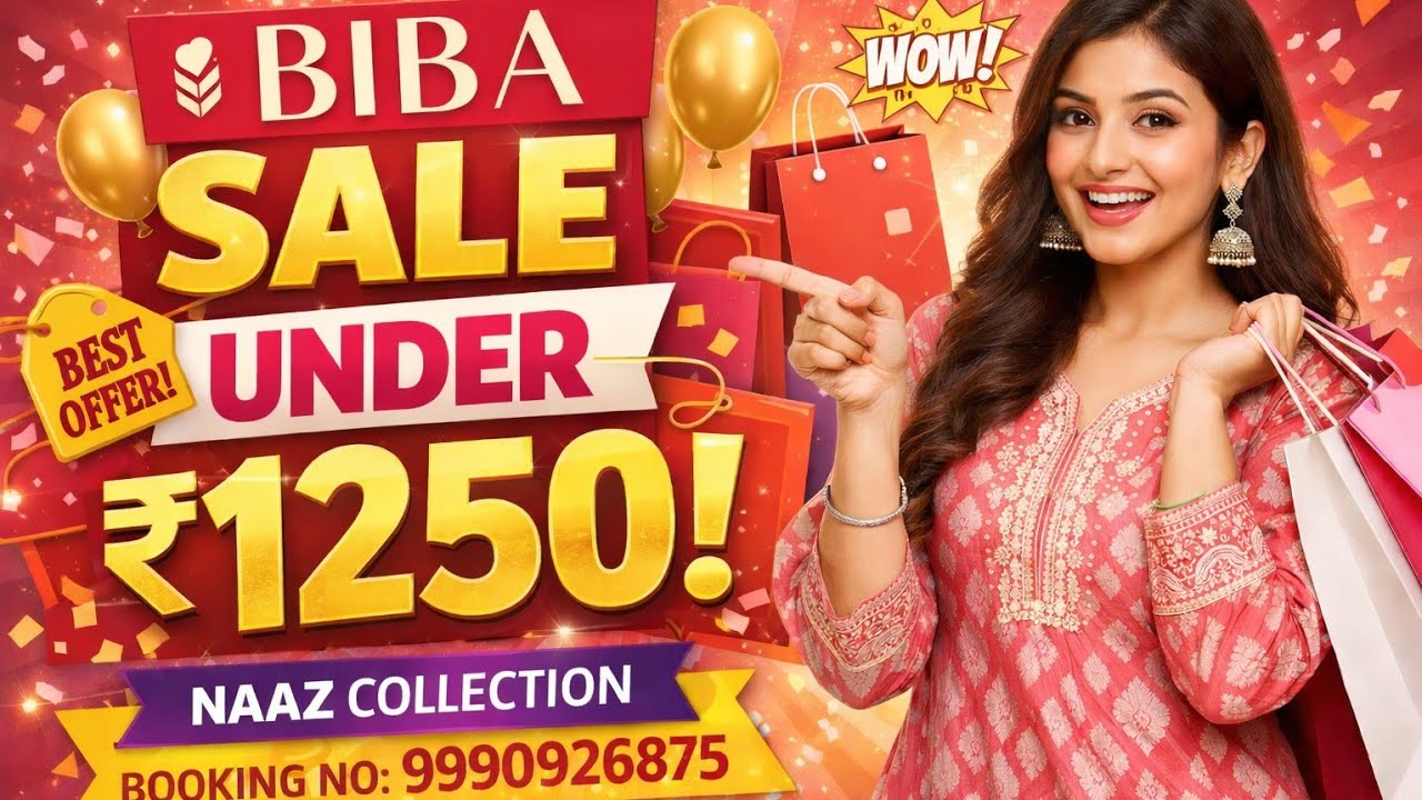 BIBA ARTICLES SALE UNDER 1250/- PREMIUM SALE BOOKING NO 9990926875