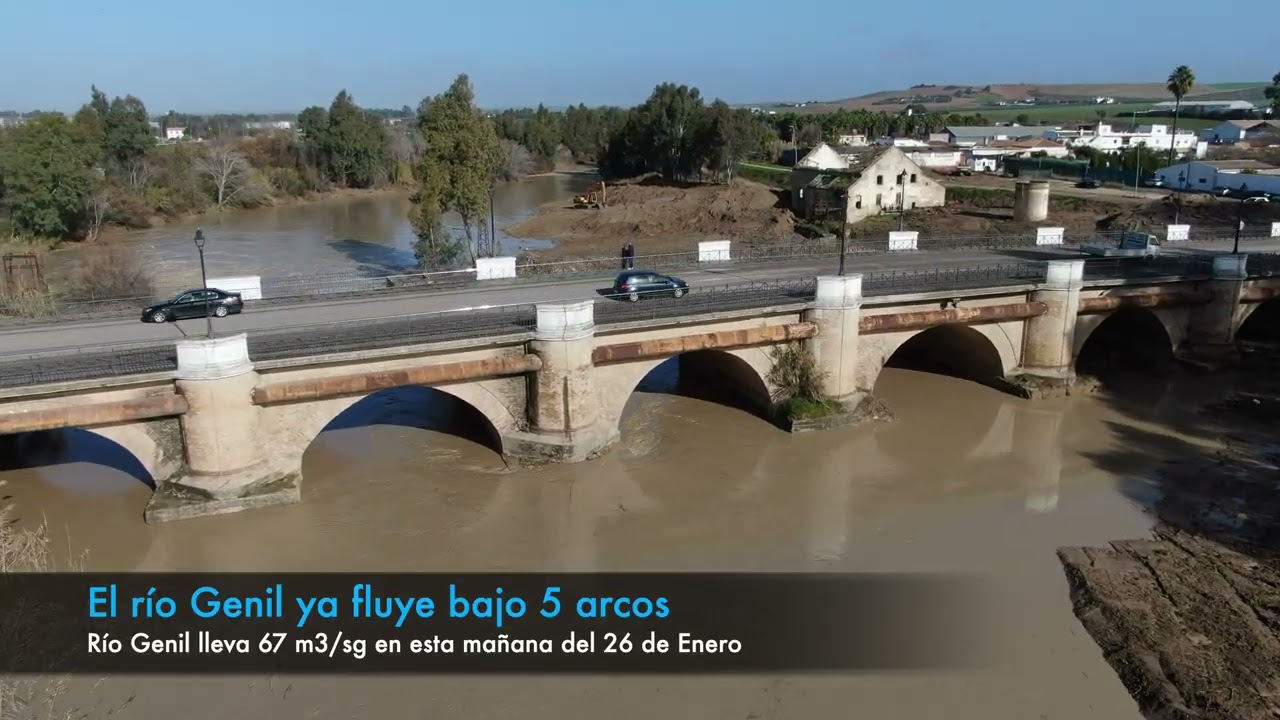 FLUBIOGENIL Progreso de la limpieza de cauce del Genil