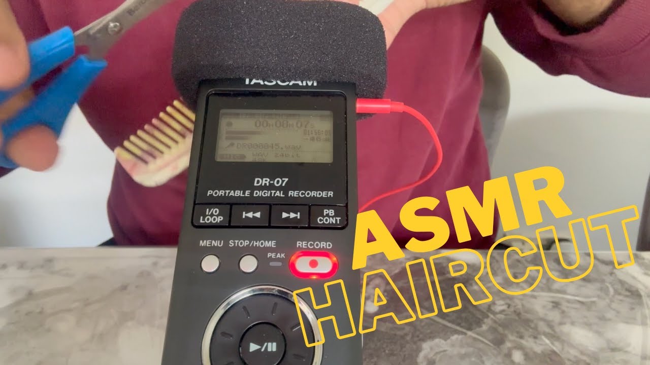 ASMR | Fast & Aggressive Haircut (mouth sounds & hand movements)