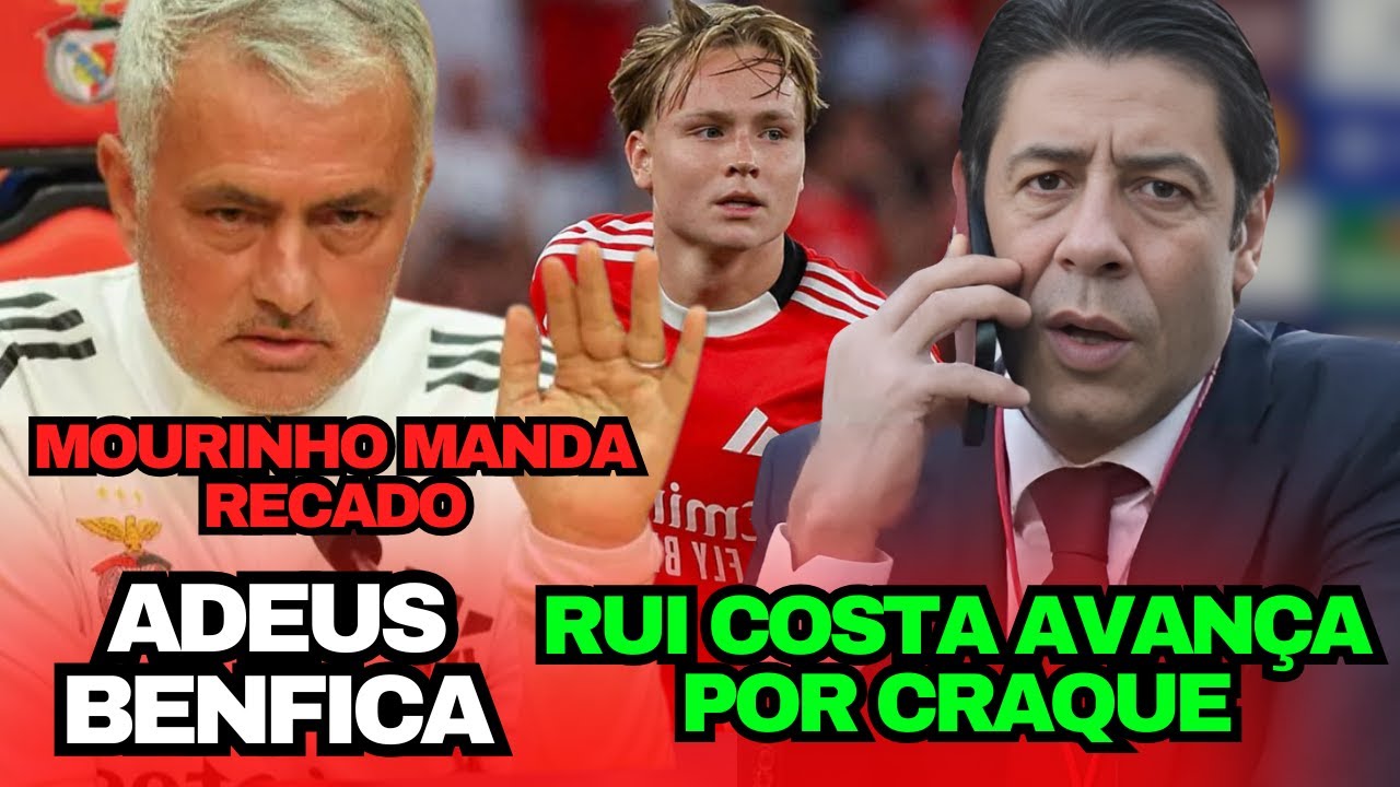 🔴💥 MOURINHO SEM PAPAS NA LINGUA E RUI COSTA AVANÇA POR CRAQUE! NOTÍCIAS DO BENFICA