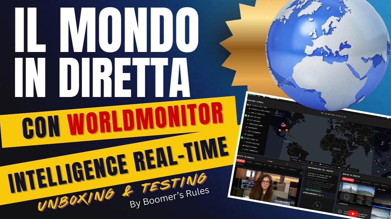 Una sala intelligence sul PC? WorldMonitor mostra LIVE quello che succede nel mondo. GRATIS