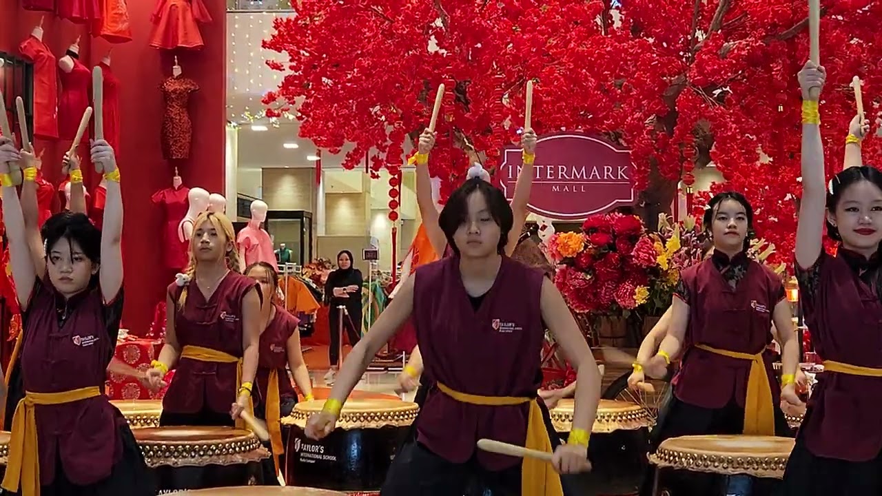 Drum Performance by Taylor's International School at Intermark Mall ‘Senses of Prosperity’ launch
