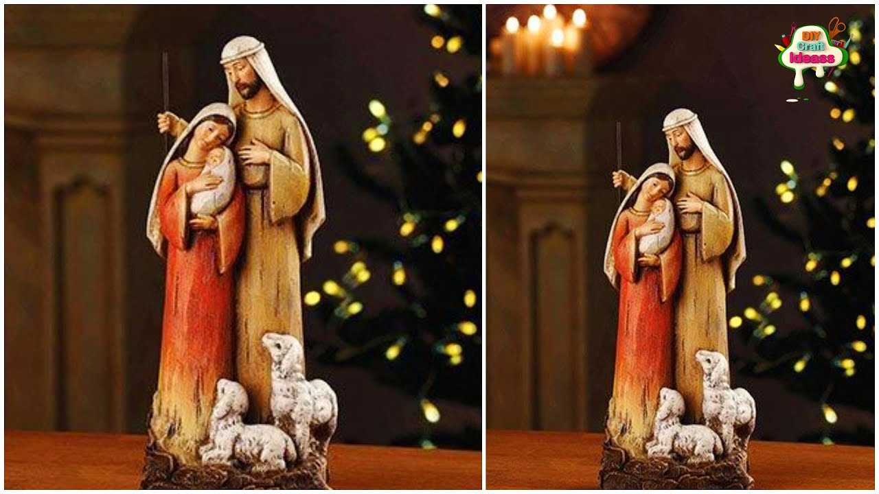 How to Make Christmas Crib Simple |DIY| Nativity Scene | Christmas pulkoodu making | Christmas Kudil