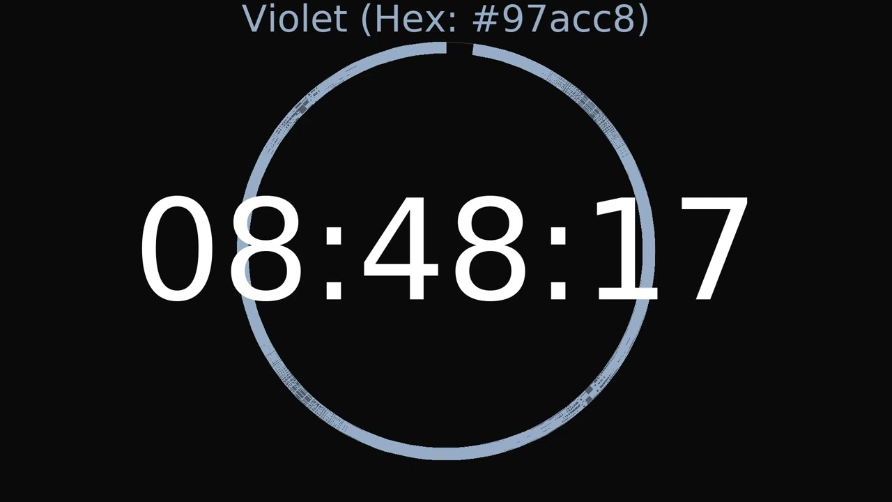 9 Hour Timer | Violet Colour