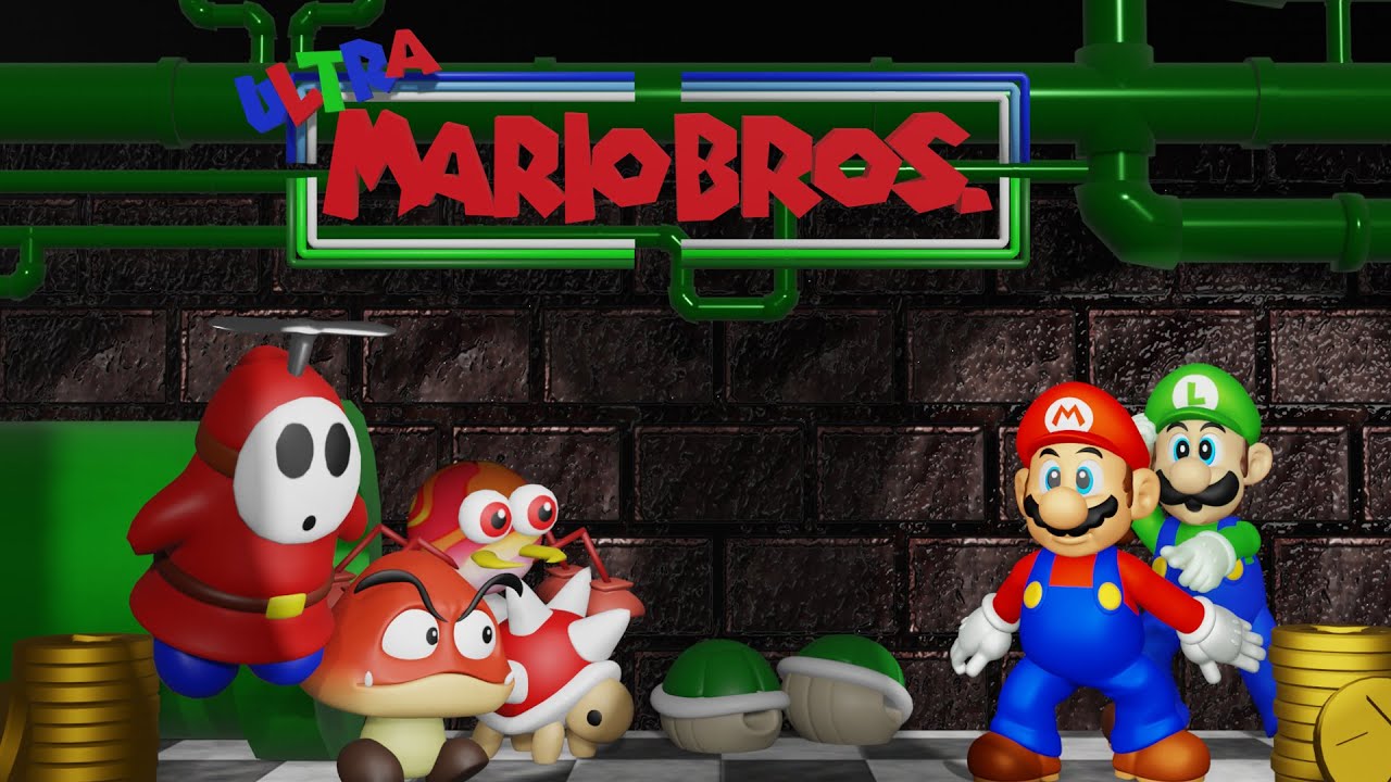 ⭐ Super Mario 64 PC Port - Ultra Mario Brothers Minigame