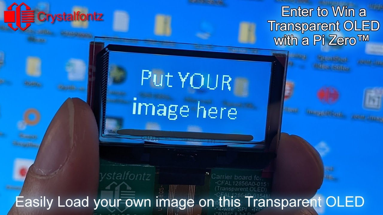 Transparent OLED - How To: Load Your Graphic onto the Display 👨‍💻