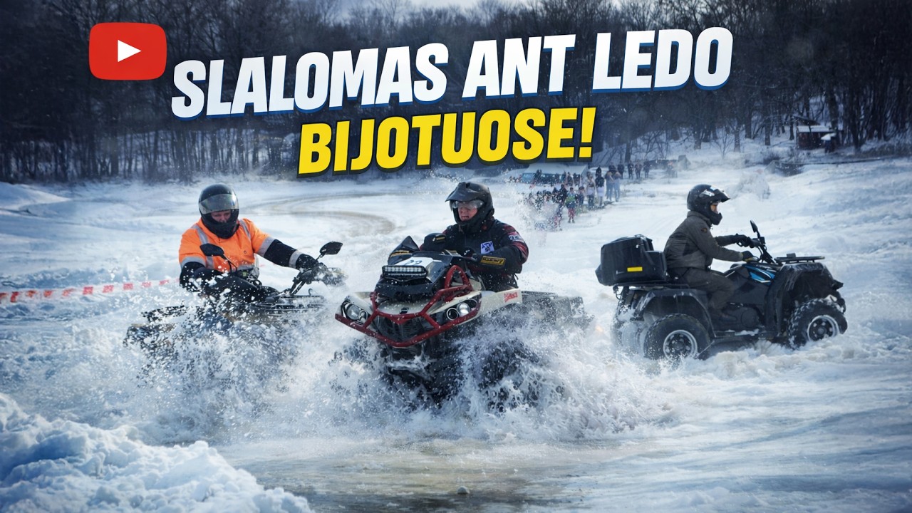 Slalomas ant Ledo. Bijotai 2026