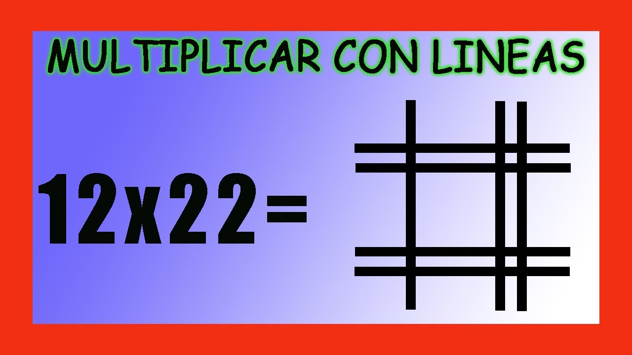 ✅👉 Multiplicacion con Lineas
