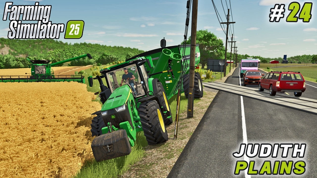 Cow Care, Barley Harvest and Brewery Purchase | Farming simulator 25 | Judith Plains | Timelapse #24