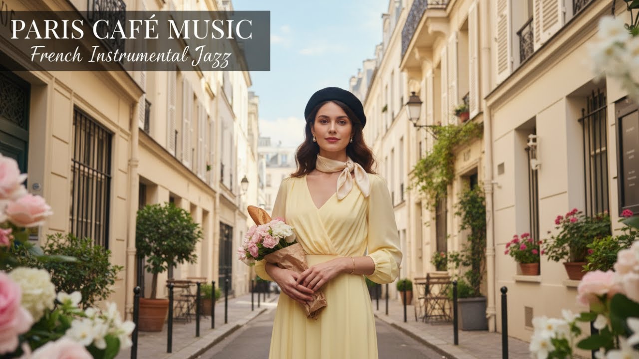 Paris by the Window 🪟 French Instrumental Jazz | Calm Morning Ambience