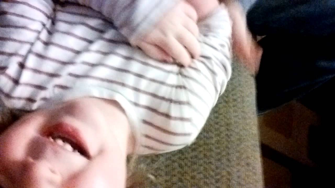 Layla and daddy tickle