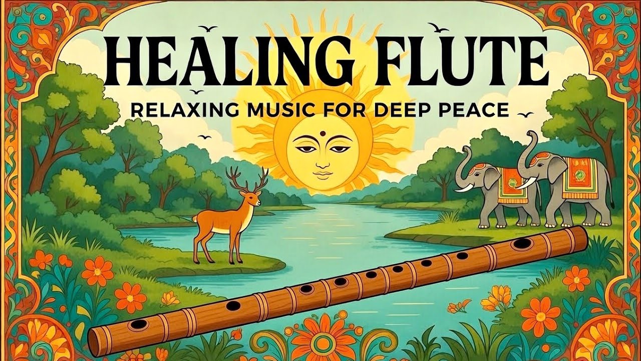 Healing Flute Music Indian 🌿 Relaxing for Deep Peace, Meditation & Healing