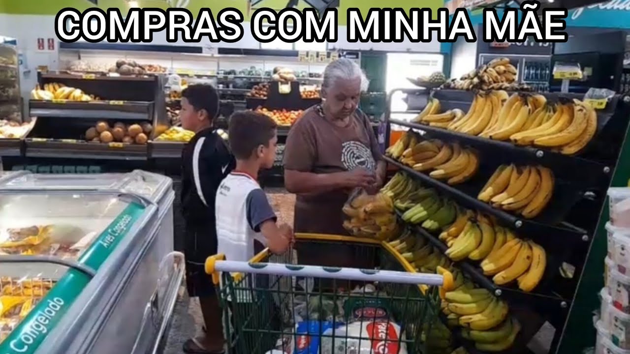 COMPRAS COM MINHA MÃE NO SUPERMERCADO 