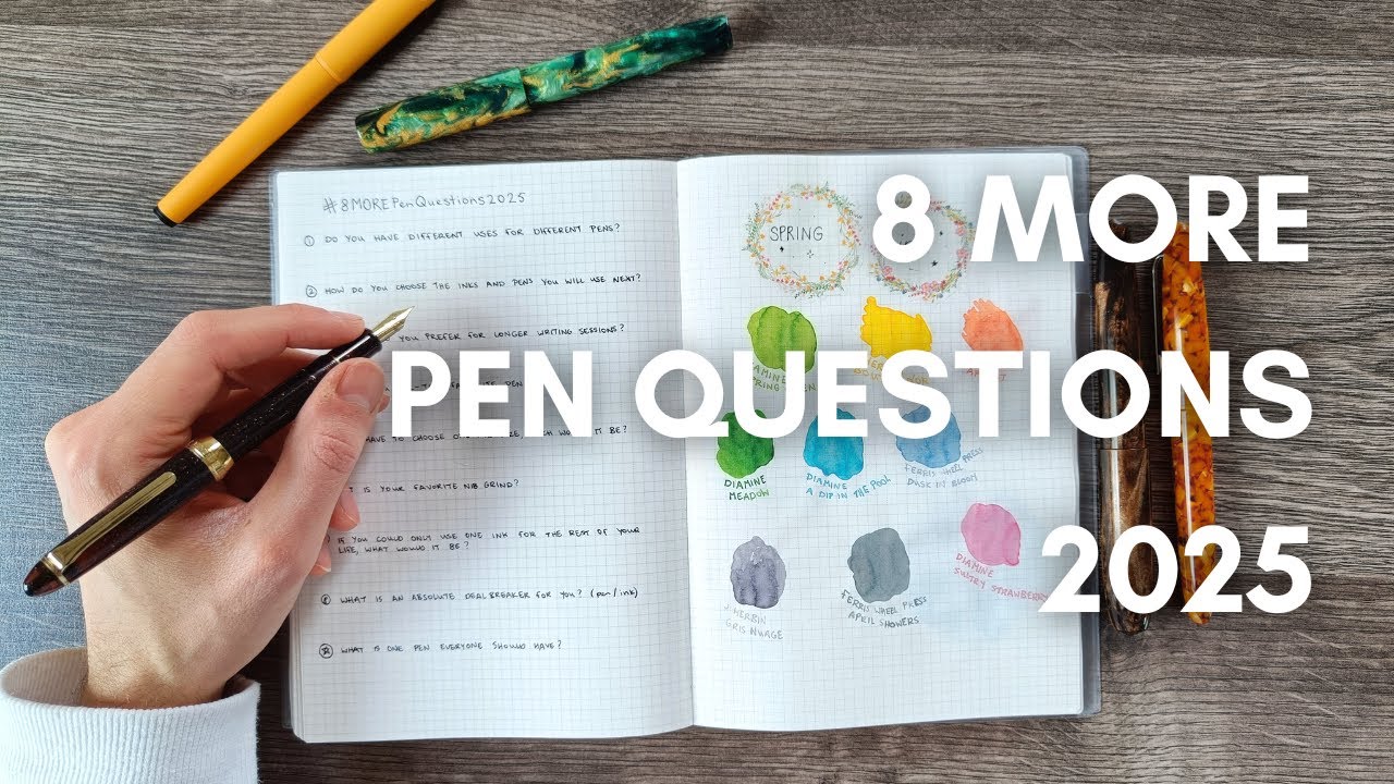 ✒️ Doing the #8MOREPenQuestions2025 tag 🖋️