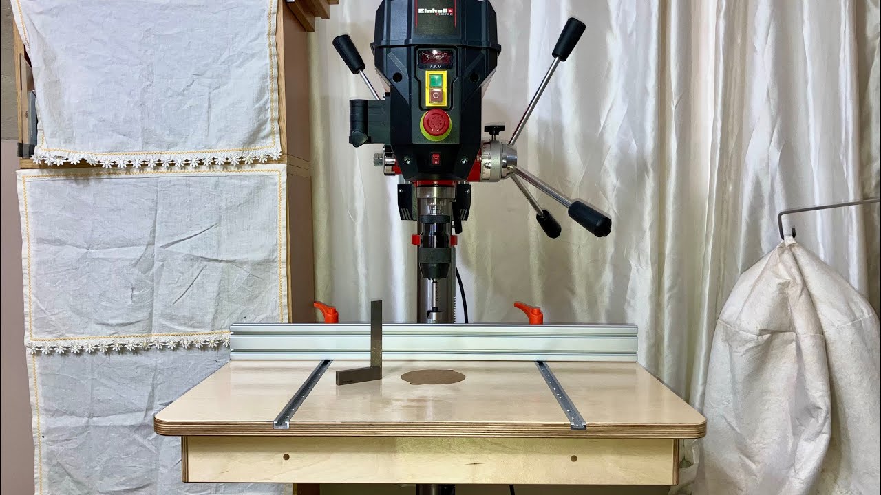 Einhell TE-BD 750E sütunlu matkap için sehpa yapımı-Bölüm 2-Final (Ultimate drill press table build)