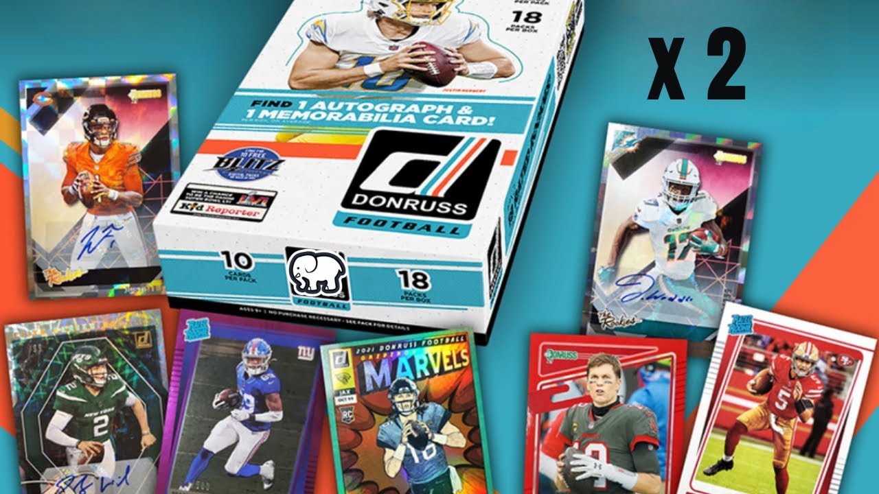 DONRUSS DOUBLE TIME. 2021 NFL Donruss Hobby Box RIPPERMGOO