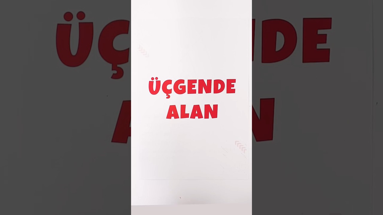 &Uuml;&ccedil;gende Alan Konusunu Hızlıca &Ouml;ğren 👉🏻