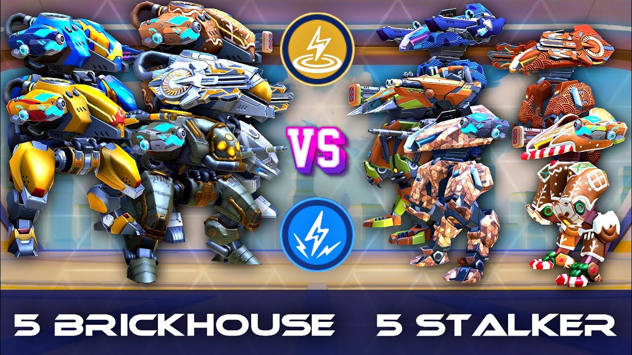 5 Brickhouse vs 5 Stalker - Who wins? - CPC, DeathMatch Gamemode - Mech Arena