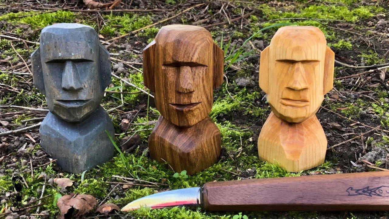 How to Carve an Easter Island Head -Simple 