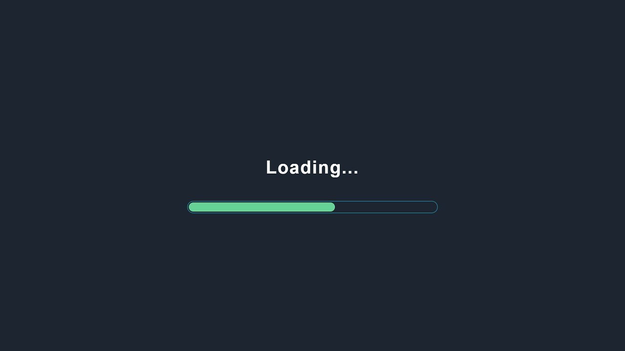 Progress Bar Loading Animation Using Only HTML & CSS