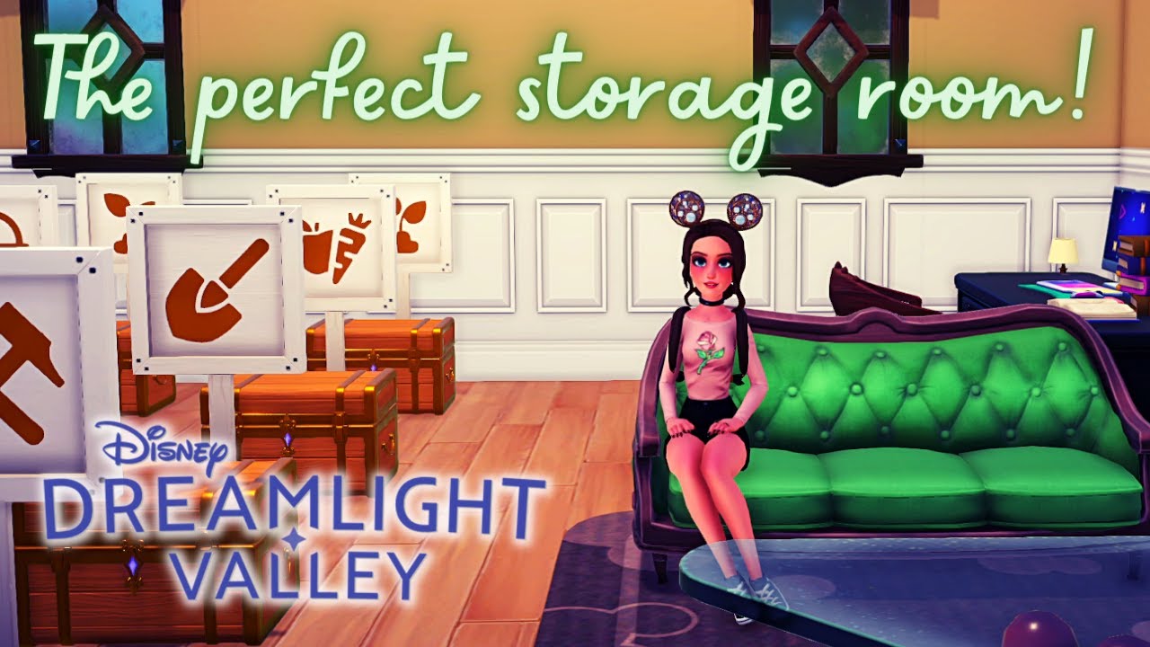 📦I built the perfect storage room! -- Speed Build 🏠 -- Disney Dreamlight Valley
